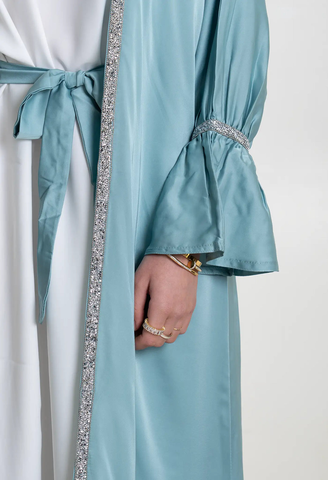 Abaya Premium Diamond blue