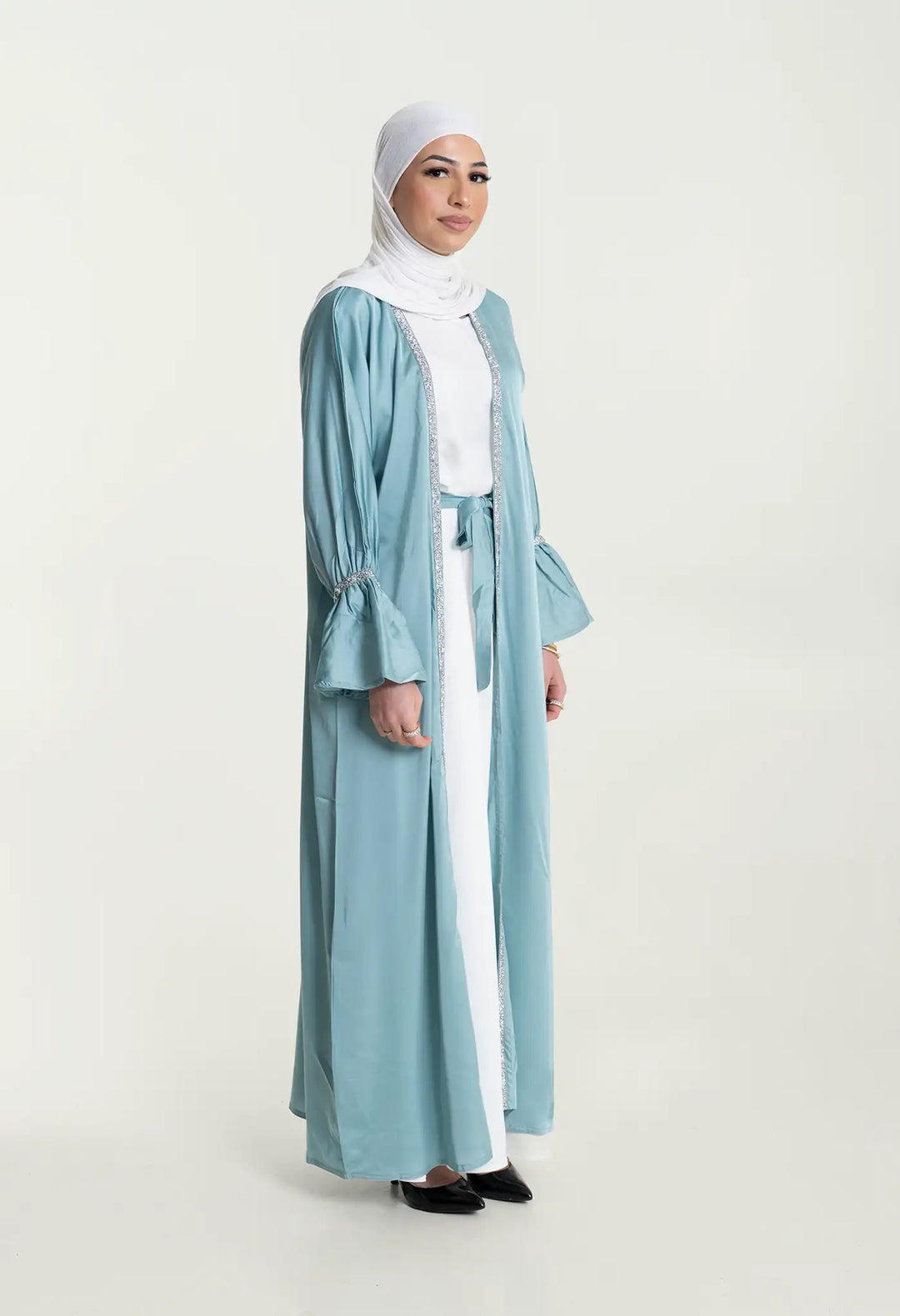 Abaya Premium Diamond blue