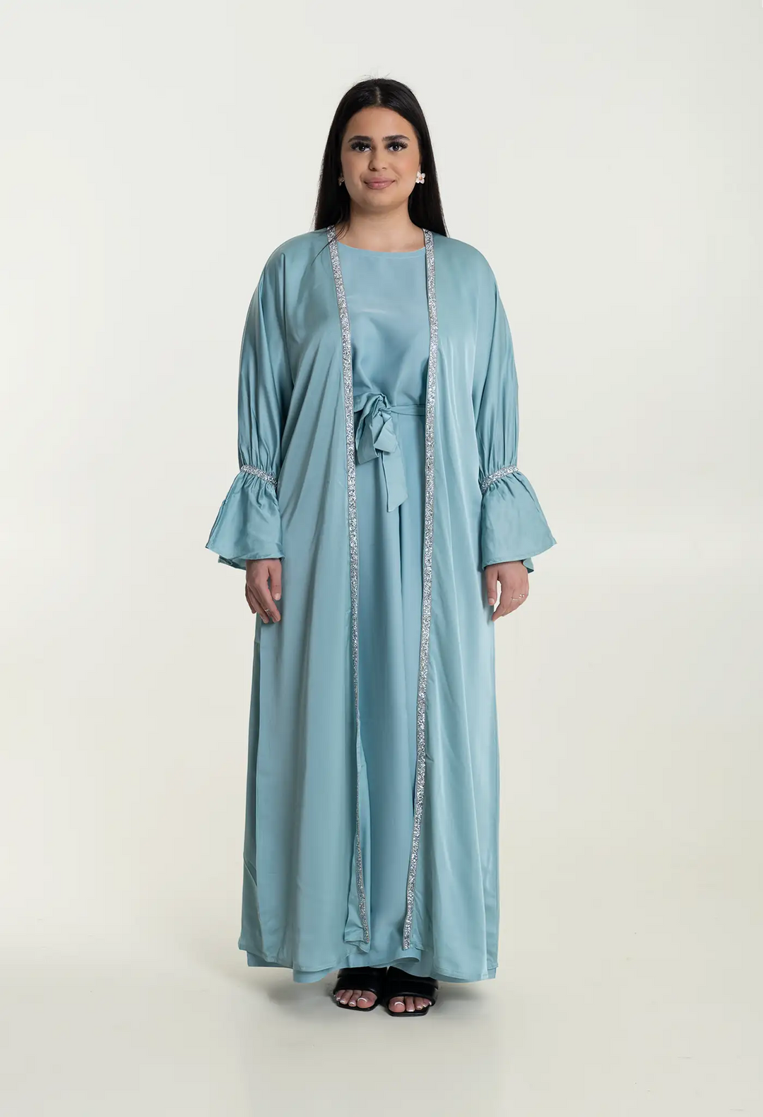 Abaya Premium Diamond blue