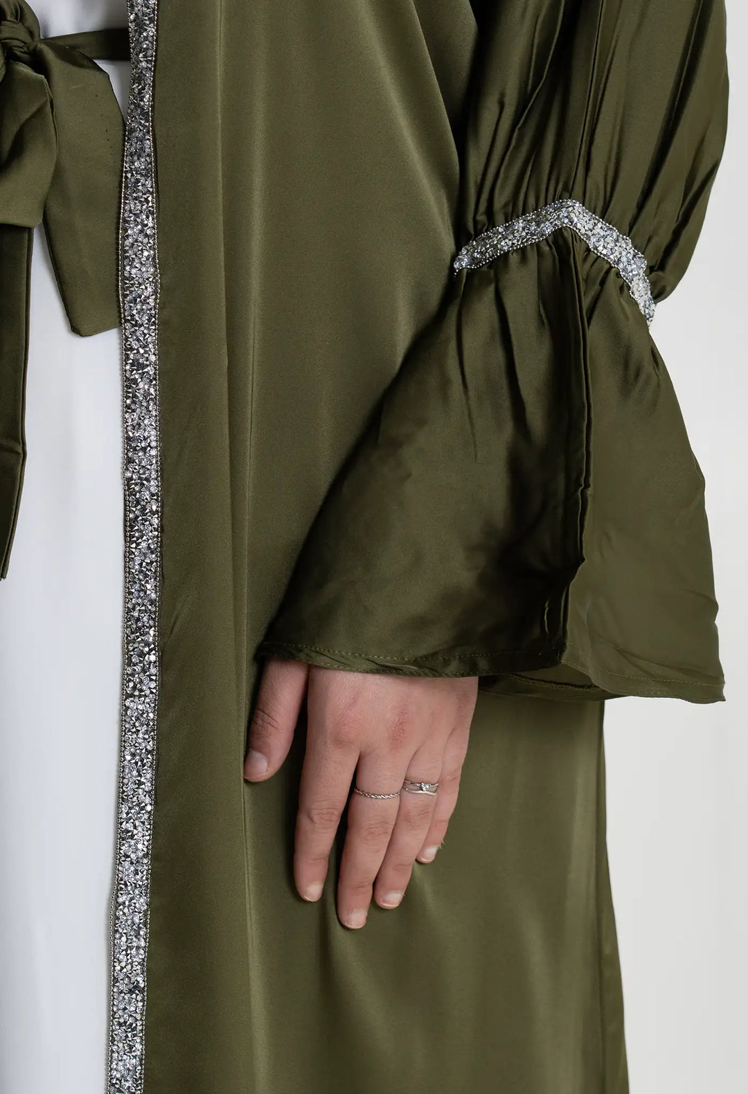 Abaya Premium Diamond khaki