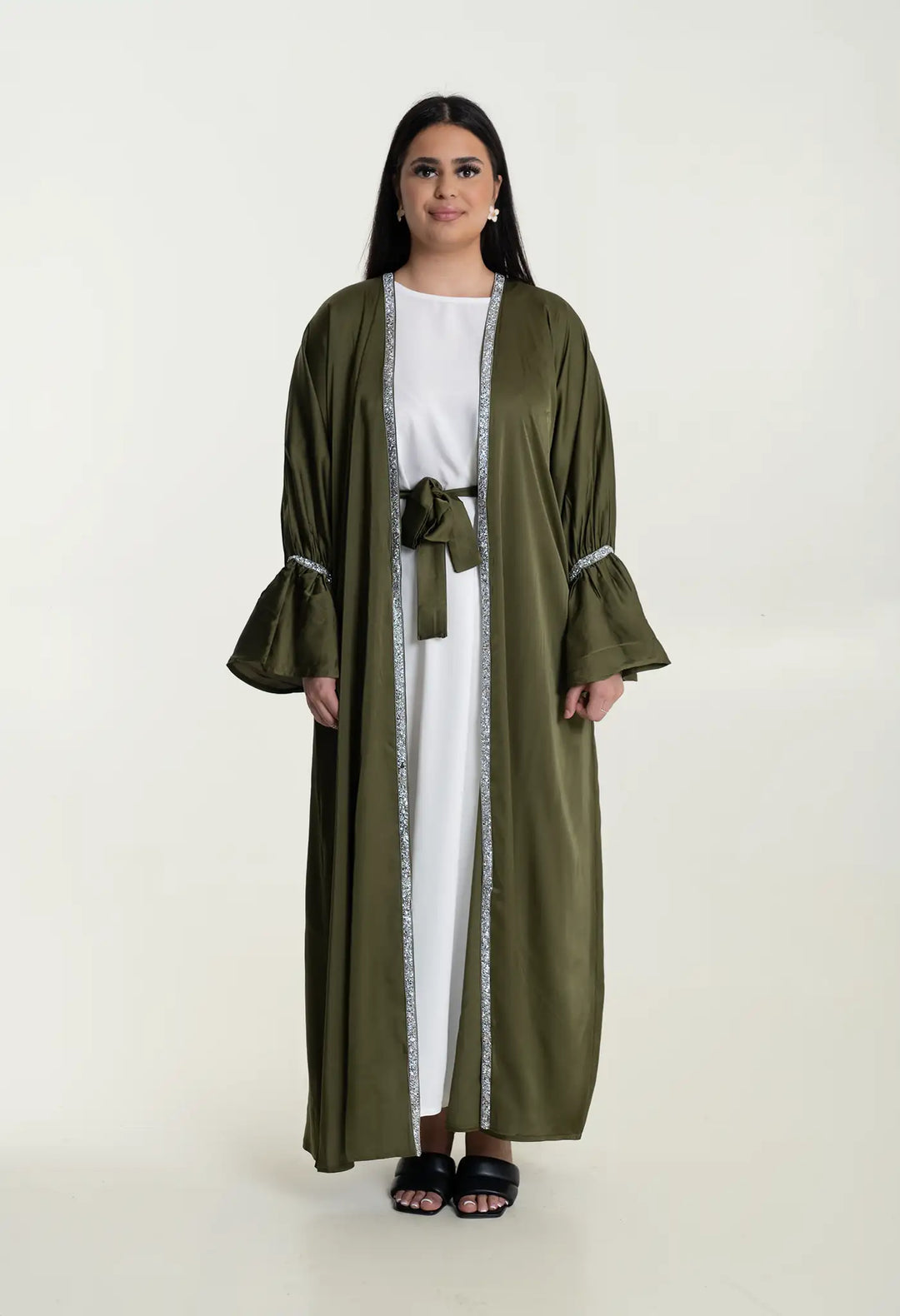 Abaya Premium Diamond khaki