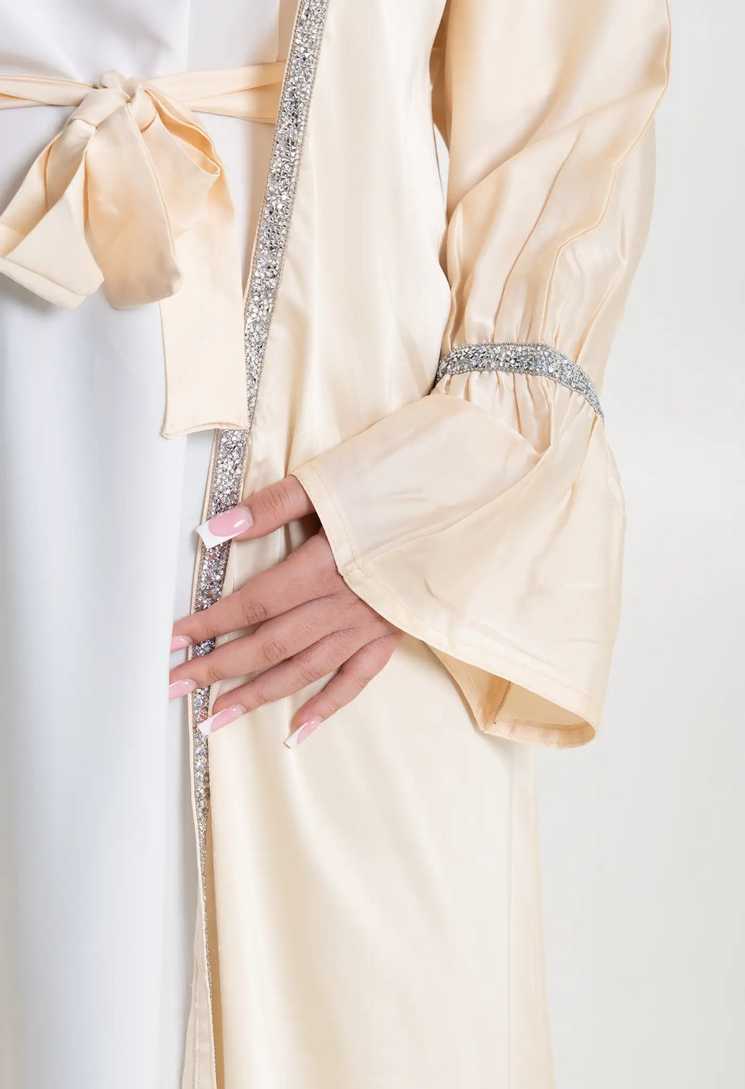 Abaya Premium Diamond mocca