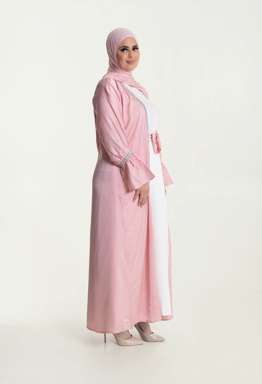 Abaya Premium Diamond rose