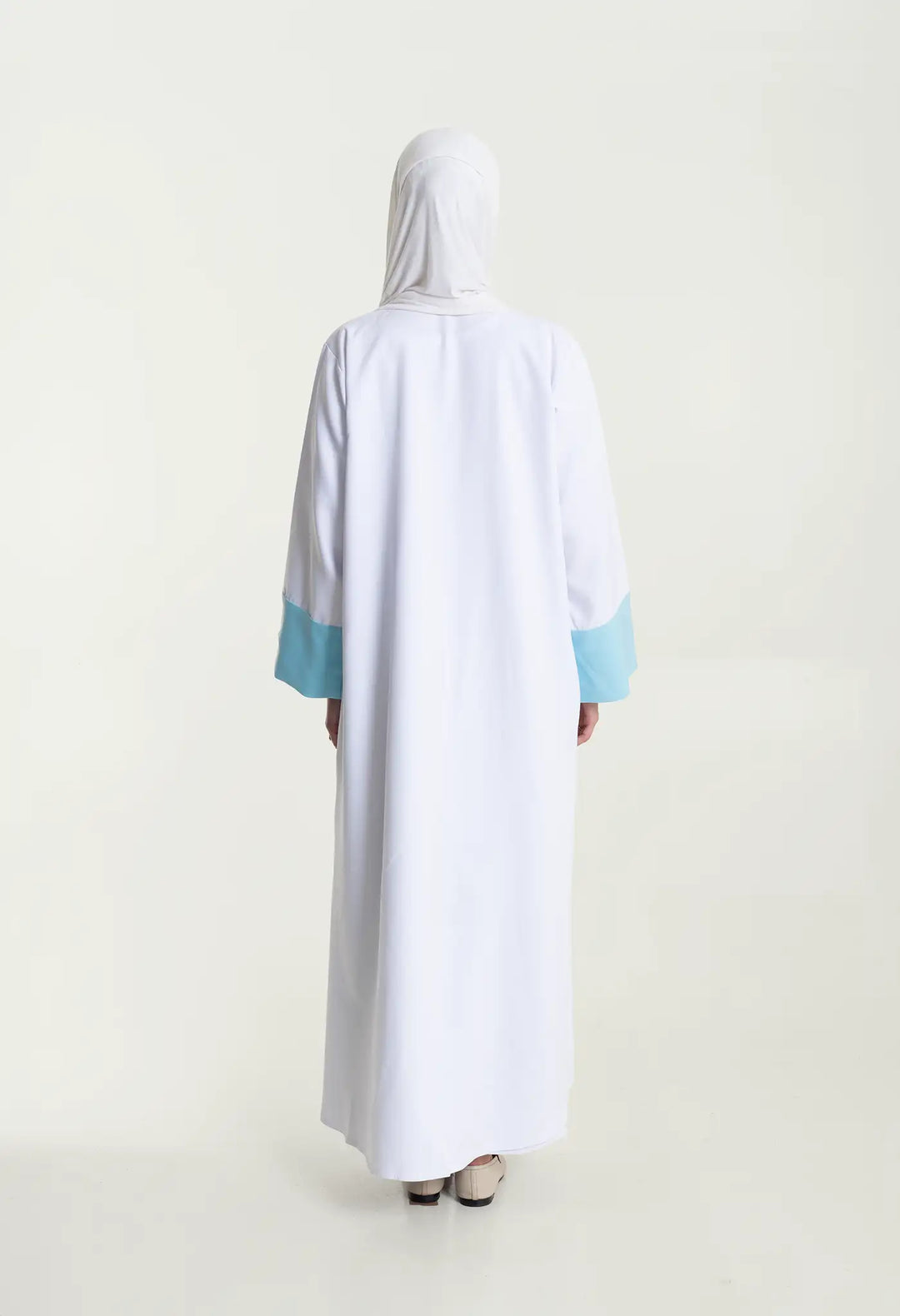 Abaya Sky white