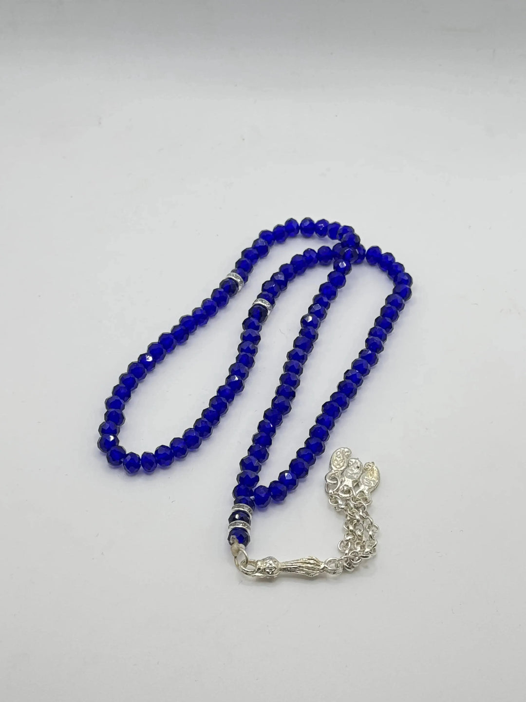 Tasbih Gebetskette – Königsblau Kristallglas