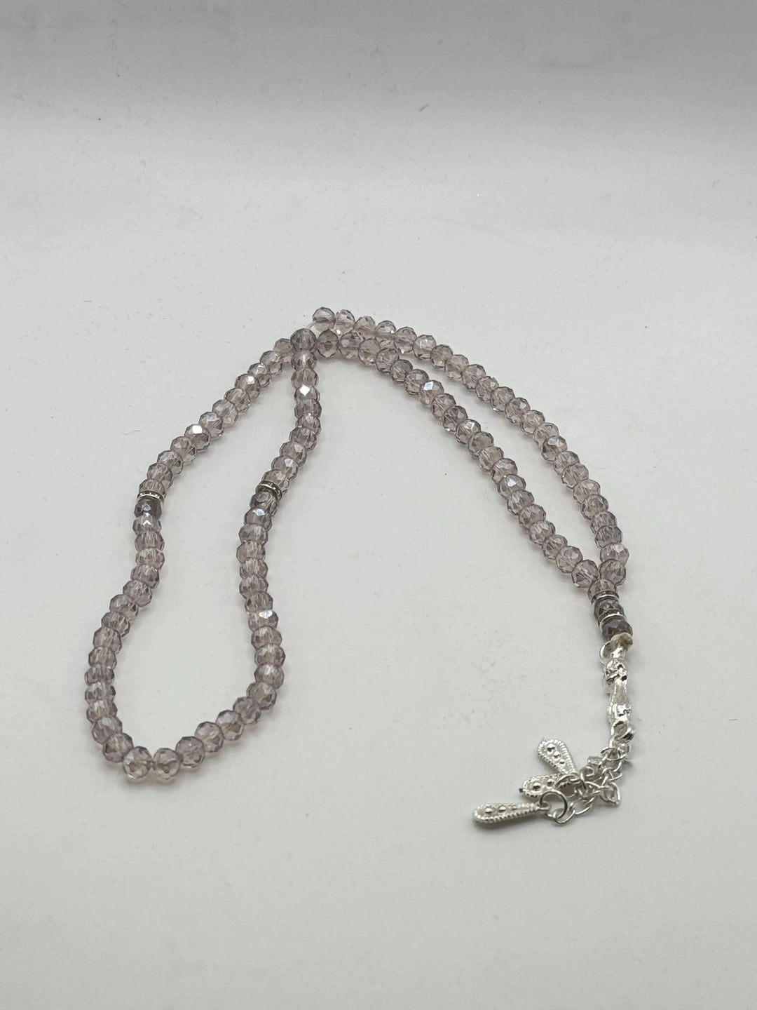 Tasbih Gebetskette – Amethyst Rose Kristallglas